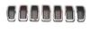 GRIGLIA CROM-NERA JEEP CHEROKEE 01/14> (KIT 7 PZ)